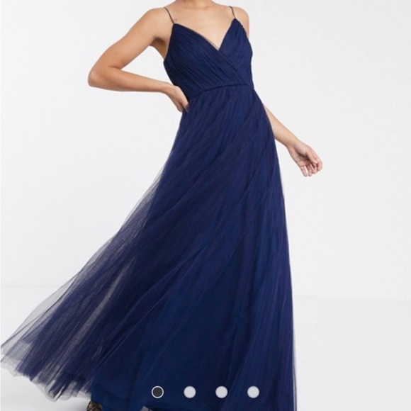 ASOS size 8 beautiful blue gown  💙 - Picture 1 of 4